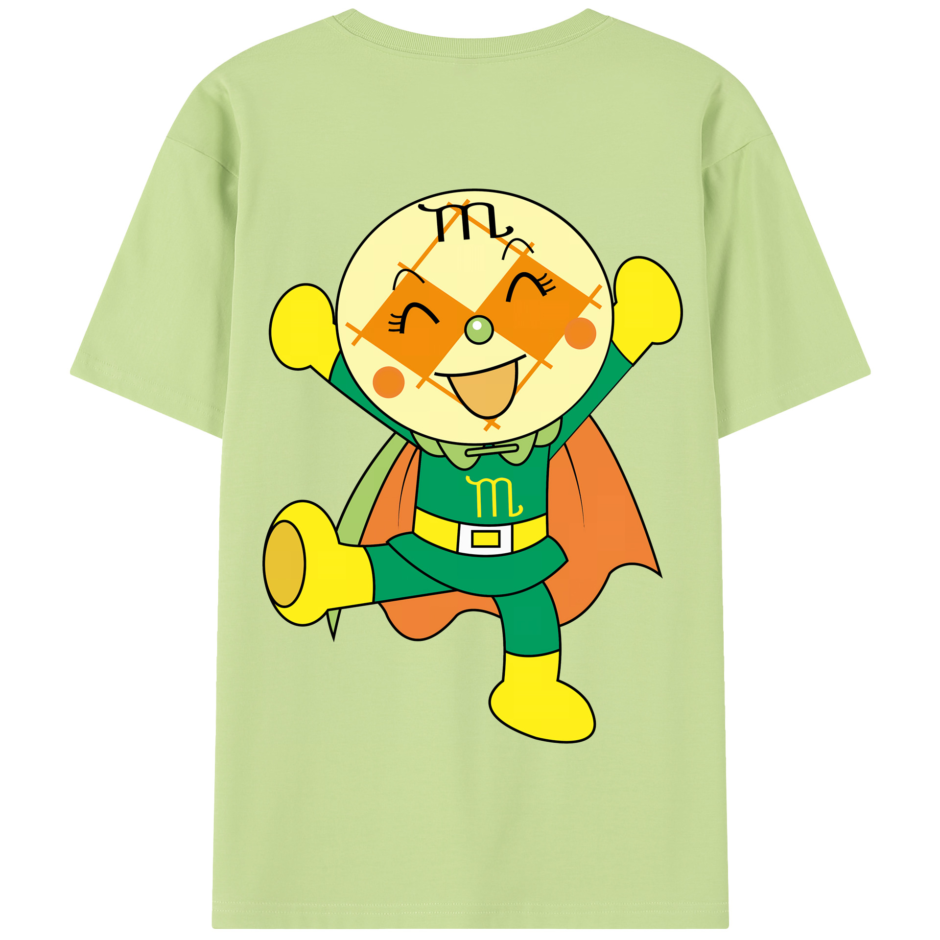 （画像用） アンパンマン Anpanman 綿100％半袖Tシャツ（背面プリント）